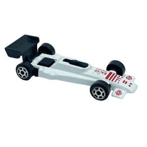 Vintage Race Toys Metal White Race Car NO.11